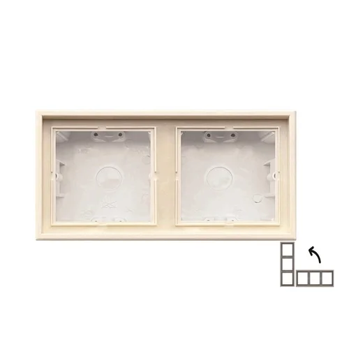 LIREGUS MODERN paviršinio montavimo rėmas, 2 vnt., Smėlio spalva image 1