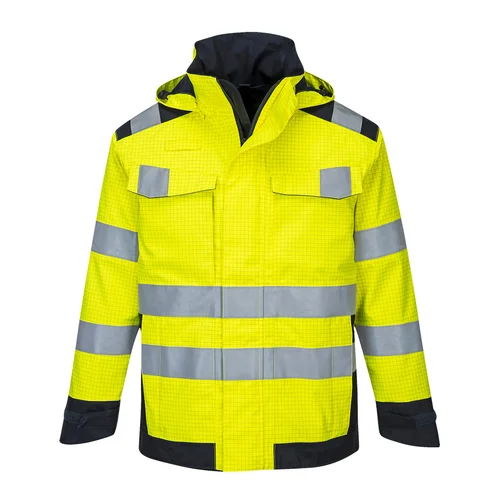 Portwest MV70 švarkas nuo lietaus ir elektros iškrovos XXXL, Yellow/Navy image 2