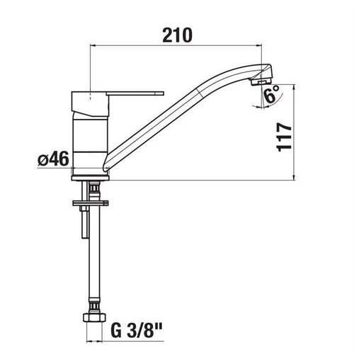 JIKA LYRA SMART H3511Z10042301 plautuvės maišytuvas image 2