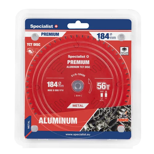 Specialist+ Pjovimo diskas Aluminium PREMIUM 184x56Tx20/16mm image 1