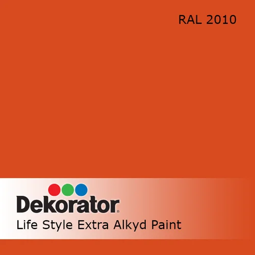 Dekorator DEKORATOR Extra Alkidinės emalės 0,75 l Oranžinė image 2
