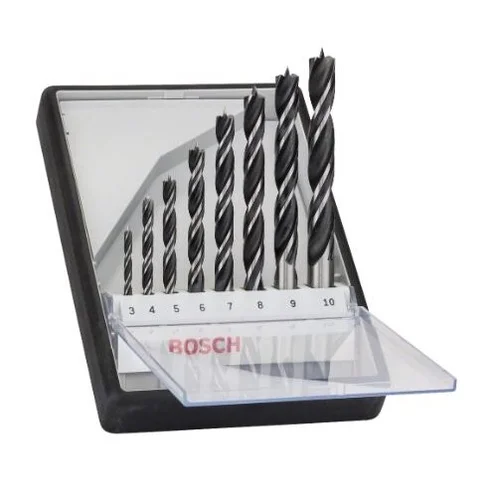Bosch grąžtų komplektas medienai, 3-10 mm, 8 vnt., 2607010533 image 1