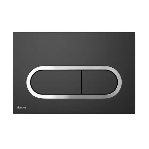 RAVAK Chrome vandens nuleidimo mygtukas, Juoda image 1