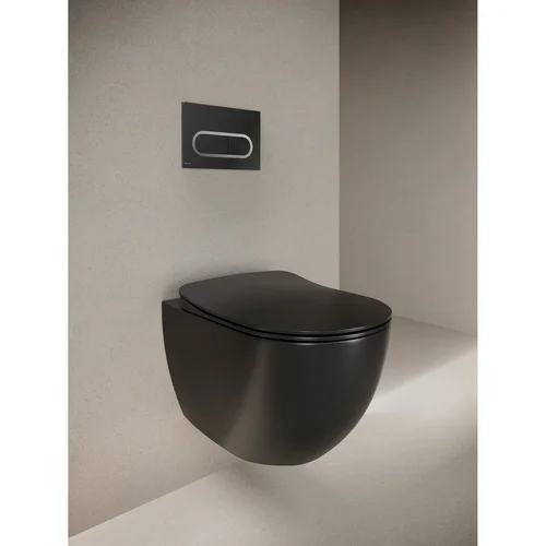 RAVAK Chrome vandens nuleidimo mygtukas, Juoda image 2