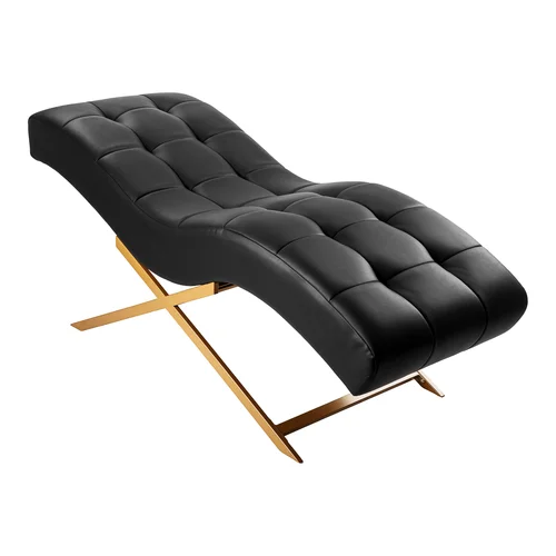 Sillon Alba procedūrų krėslas, juodas ir auksinis image 2