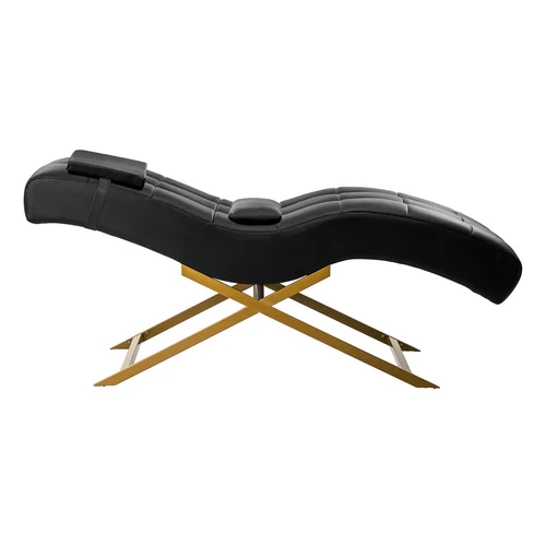 Sillon Alba procedūrų krėslas, juodas ir auksinis image 3