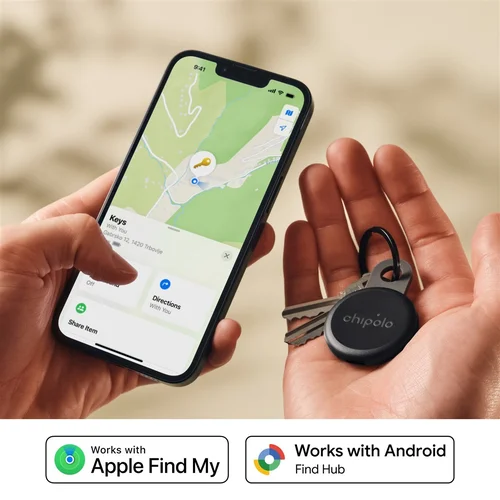 Chipolo LOOP – Įkraunamas Bluetooth sekiklis su silikonine kilpa, juoda image 1
