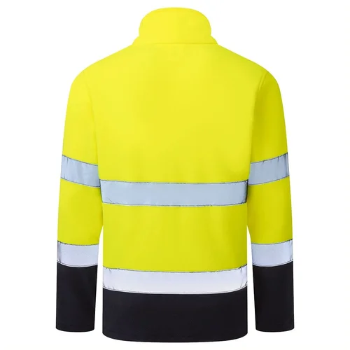 PORTWEST ES251 flisinis užtrauktuku užsegamas džemperis - XS, Orange/Navy image 2