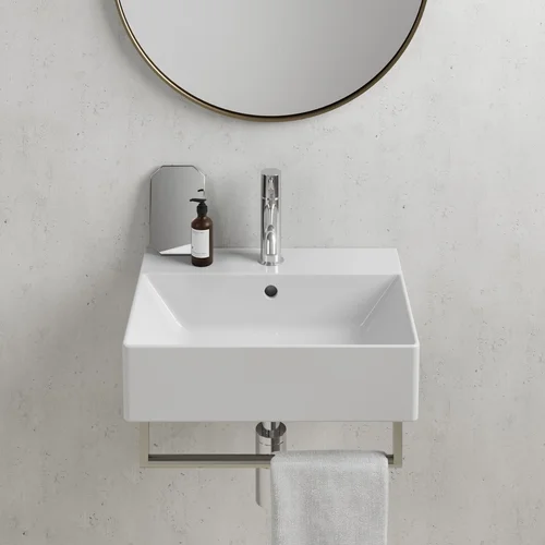 GSI KUBE X 50x37 Extraglaze® Pakabinamas praustuvas – Be rankšluosčio laikiklio image 2