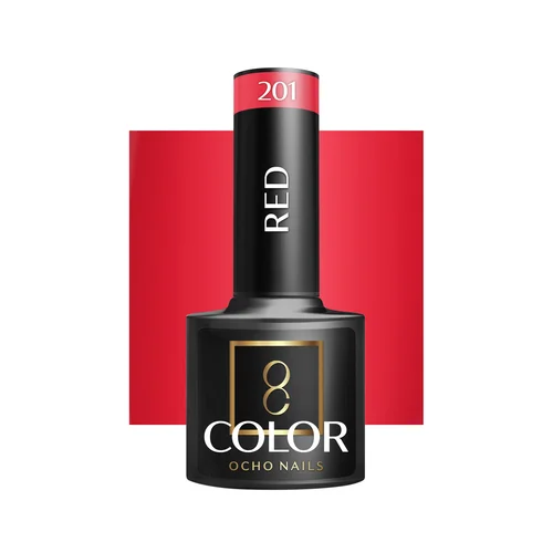 OCHO NAILS RED 201 hibridinis lakas, 5 g image 1