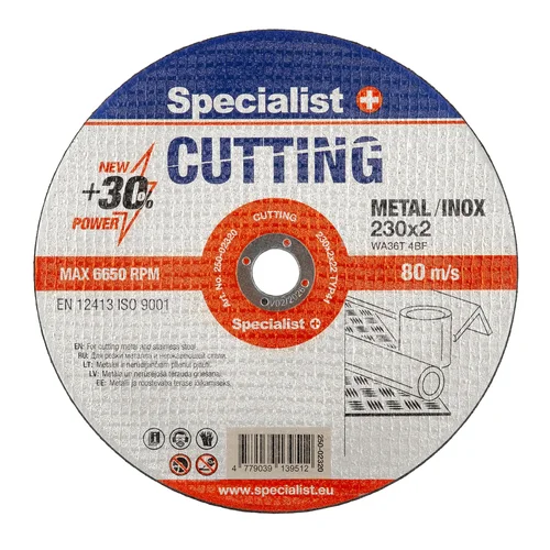 Specialist+ metalo pjovimo diskas CUTTING 230x2x22 mm image 1