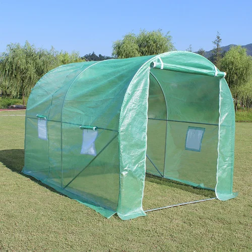 Šiltnamis su armuota plėvele, 4 m2, 2x2 m, žalias image 2