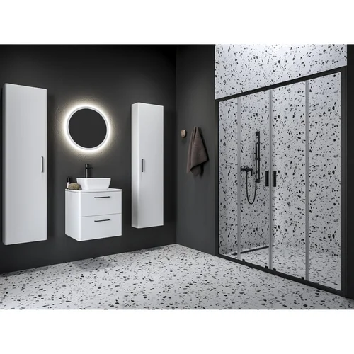 RAVAK Blix II NBLDP4, 160 cm juoda rėmo spalva image 1