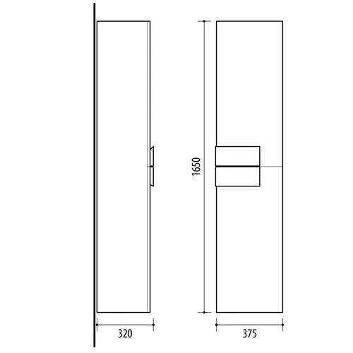 Pakabinama ūkinė spintelė Riva SU38 Decor Balta image 3