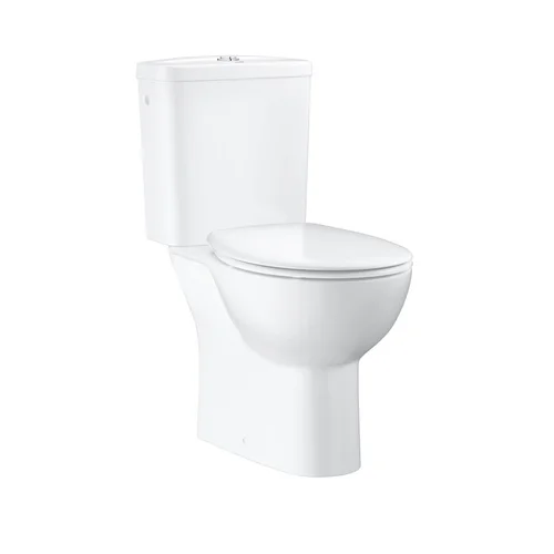 Grohe BauCeramic Rimless pastatomas klozetas su lėtaeigiu dangčiu 39496000 image 1