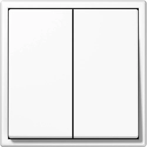 Impulsinis jungiklis LIREGUS MODERN, 2 klavišai, Balta matinė image 2