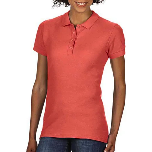 Gildan 64800L moteriški polo marškinėliai trumpomis rankovėmis (L, Bright Salmon) image 2