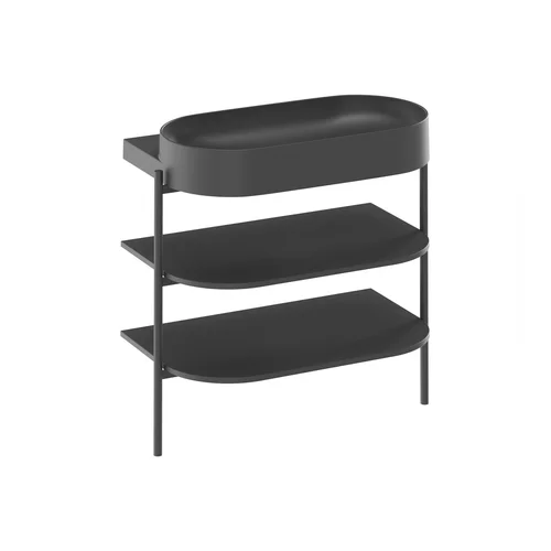 RAVAK CS Yard spintelė po praustuvu, 80 cm, matinė juoda image 1