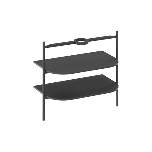 RAVAK CS Yard spintelė po praustuvu, 80 cm, matinė juoda image 2