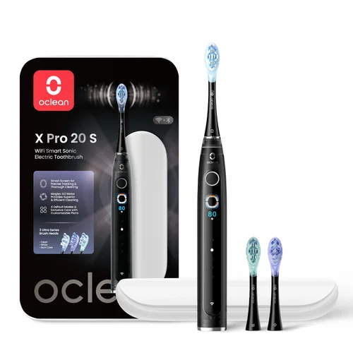 Oclean X Pro 20 Set išmanusis el. dantų šepetėlis, Juodas image 1