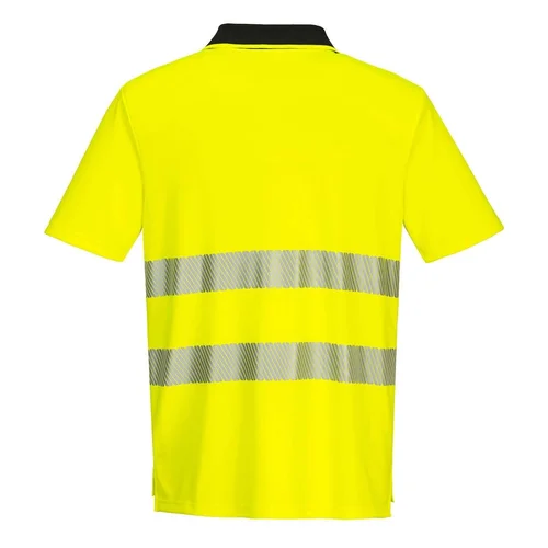 PORTWEST DX412 polo marškinėliai trumpomis rankovėmis XXXL Yellow/Black image 3
