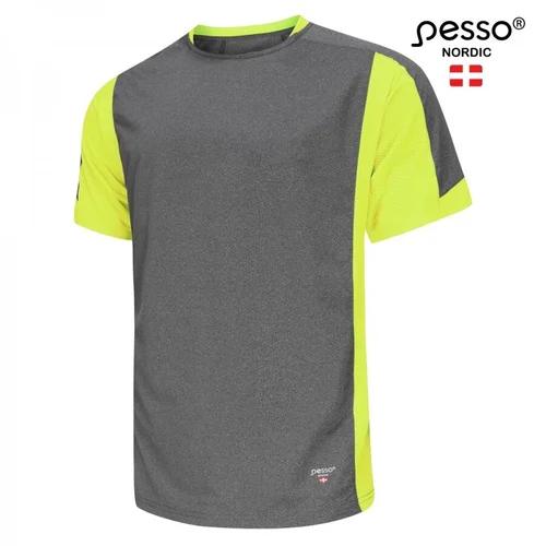 PESSO MP205 BREEZE marškinėliai pilki/geltoni, S image 2