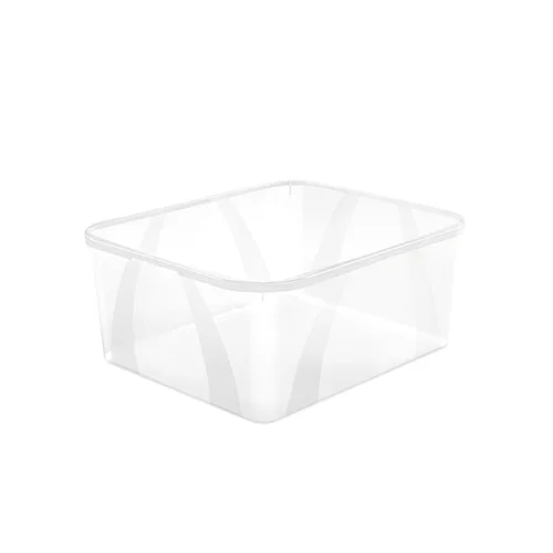 Daiktadėžė su dangčiu ROTHO LONA, 19 l, skaidri image 1