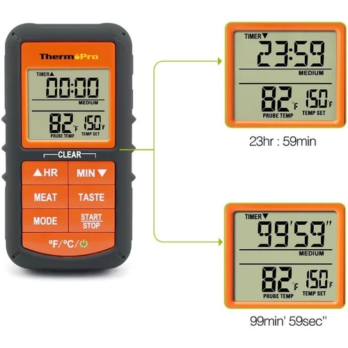 ThermoPro TP-06B skaitmeninis maisto termometras 9–250°C image 2