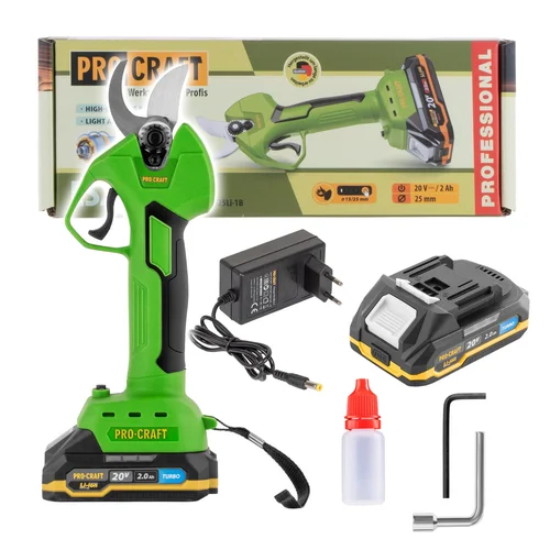 ProCraft ES25Li Akumuliatorinis sekatorius, 20V, 2Ah baterija image 2