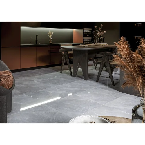 Golden Tile Akmens masės plytelės Space Stone grey gloss 60x120 cm image 2