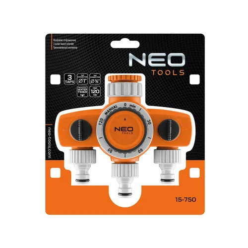 NEO 3 krypčių mechaninis vandens laikmatis image 2