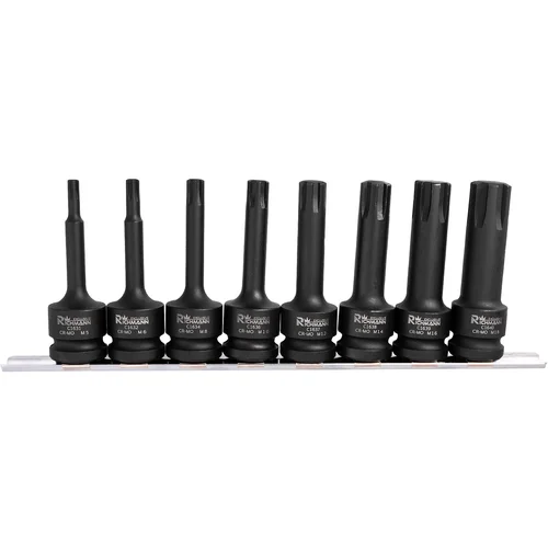 Richmann Smūginių RIBE antgalių rinkinys M5-M18, 1/2", 78 mm, 8 vnt. image 1