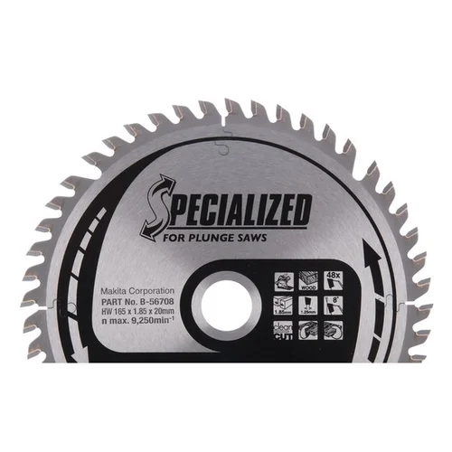 Makita B-56708 pjaustymo diskas 165x20x2,2 mm 48T 8° SP6000 image 1