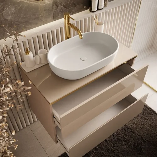 AURORA KASZMIR GOLD80 vonios spintelės komplektas, 80 cm image 3
