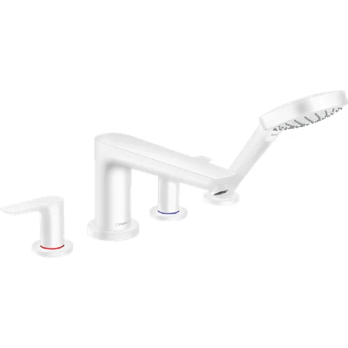Hansgrohe Talis E 71748700, 4 skylių vonios maišytuvas, Balta image 1