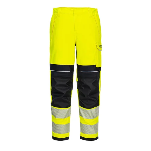 Portwest FR409 Moteriškos darbo kelnės 32 Yellow/Black image 1