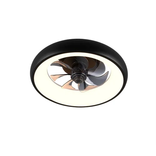 Reality Muonio lubinis ventiliatorius su LED, 20W, juodas image 2