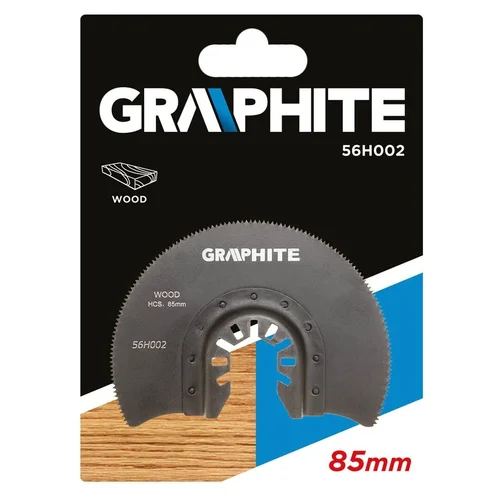 GRAPHITE 56H002 Daugiafunkcinio įrankio geležtė, pusiau apvali, medžiui image 2