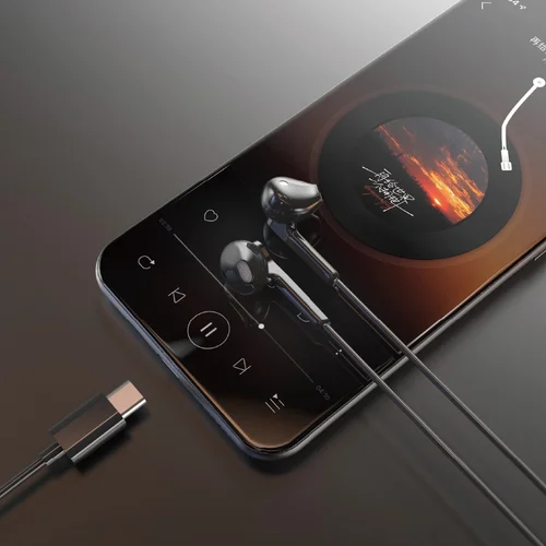 Dudao X3C USB-C ausinės Juodos image 2