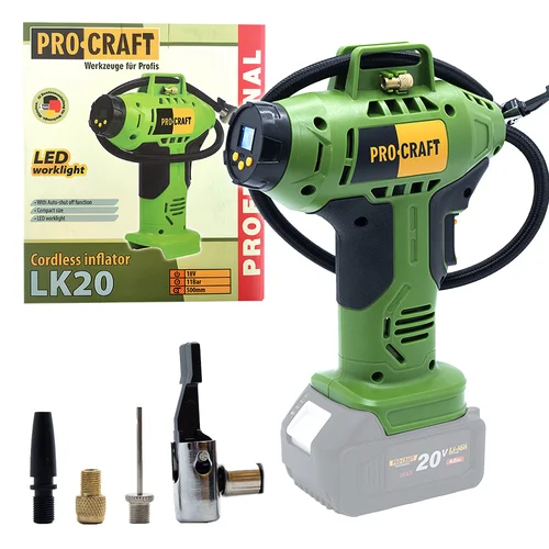 ProCraft LK20, 20 V Akumuliatorinis kompresorius (be akumuliatoriaus ir įkroviklio) image 1