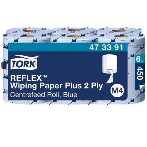 Tork Reflex Plus popieriniai rankšluosčiai, 2 sluoksniai, Violetinė image 1