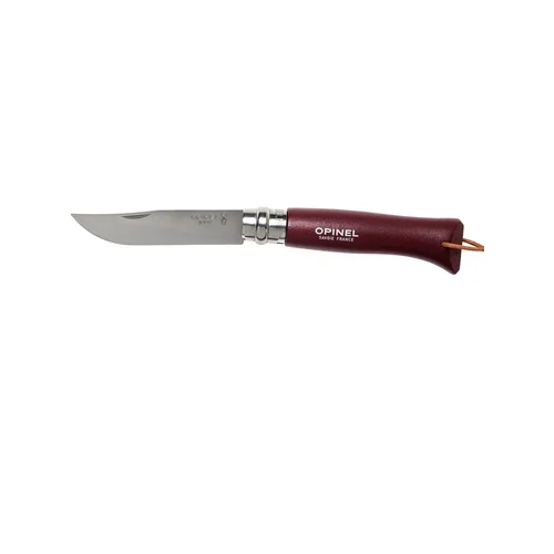 Opinel Trekking Nr.8 nerūdijančio plieno ašmenimis ir bordine rankena image 1