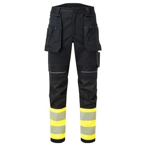 PORTWEST FR416 Darbo kelnės 28, Yellow/Black image 2
