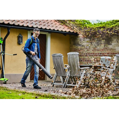Greenworks GD60BPB akumuliatorinis lapų pūstuvas - kuprinė, 60 V image 2