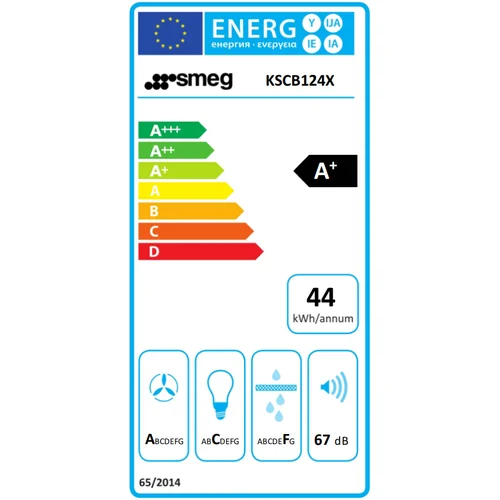 Smeg KSCB124X į lubas montuojamas gartraukis 120 cm image 3