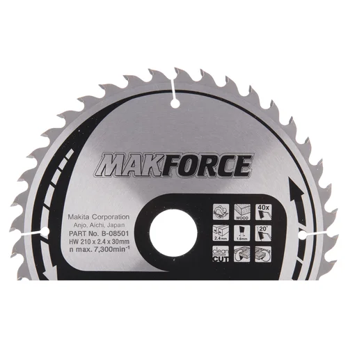 Makita B-08501 MAKFORCE 210x2.4x30mm 20° T40 image 1