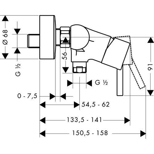 Hansgrohe Talis 32640000 Dušo maišytuvas image 2