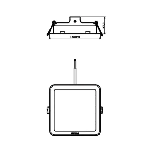 PHILIPS Meson LED panelė kvadratinė, 13W image 3