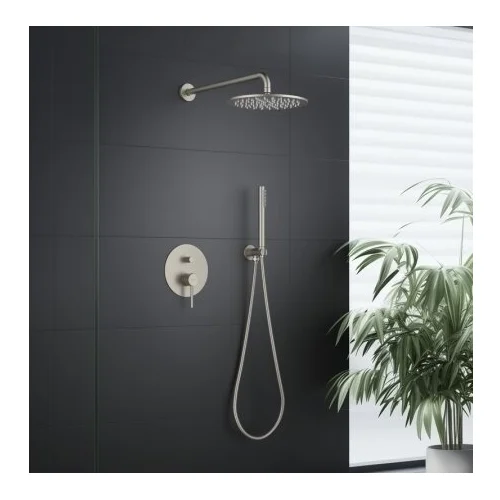 BlueWater BOS-ZKP.150 potinkinė dušo sistema, nikelio spalva image 1