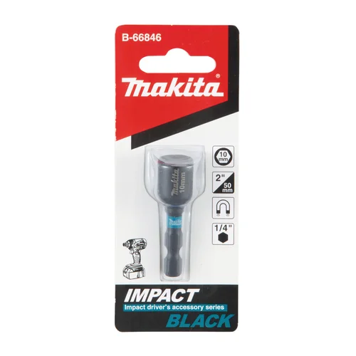 Antgalis Makita B-66846, 1/4", 10X50MM, IMPACT BLACK image 3